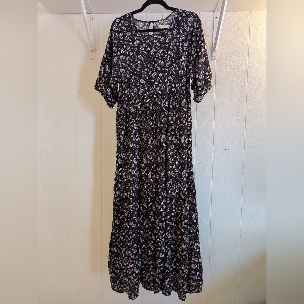 Christy Dawn Theo Black Floral Dress - Picture 2 of 6